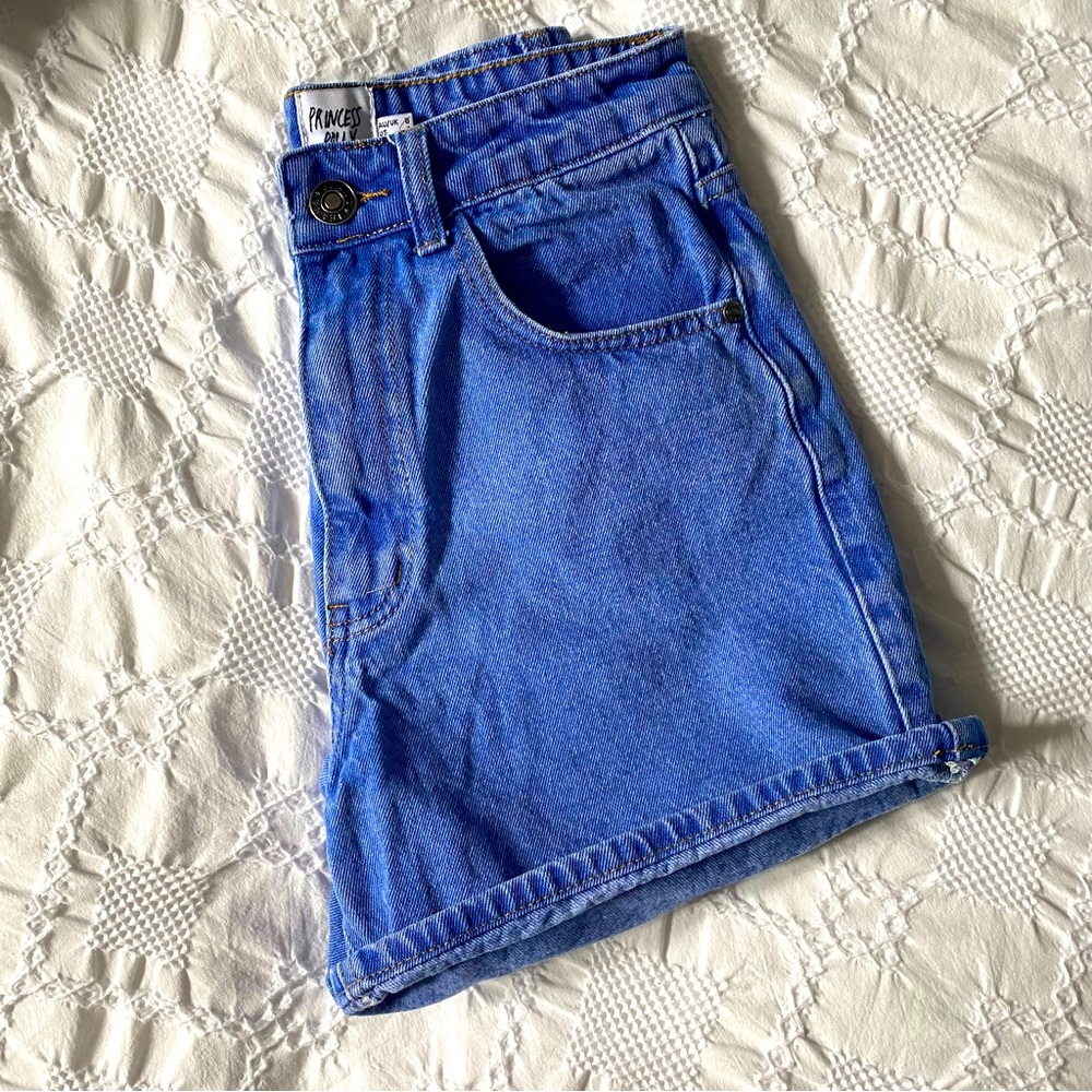 PRINCESS POLLY summer denim shorts, casual wear, going out shorts